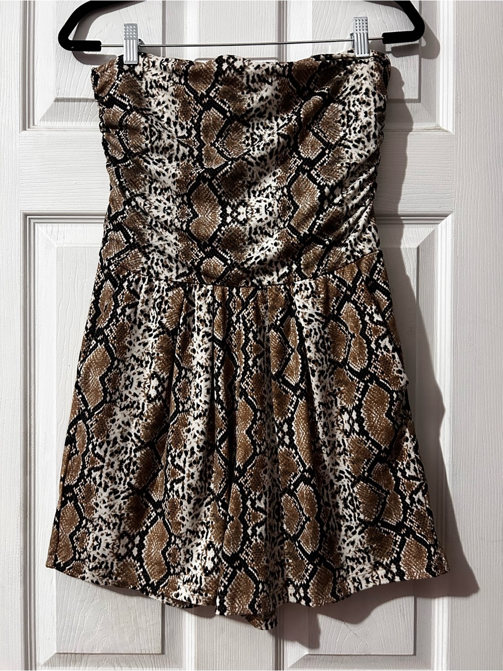 Snake-Print Romper